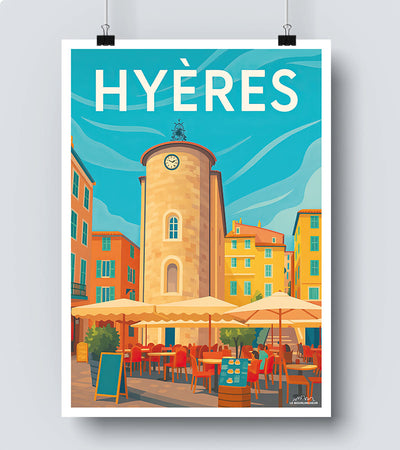 Affiche Vieille Ville Hyères