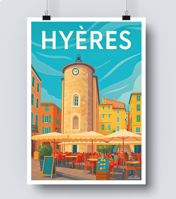 Affiche Vieille Ville Hyères