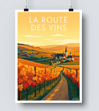 Affiche La Route des Vins