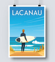 Affiche Surf Lacanau