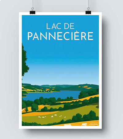 Affiche Lac de Pannecières