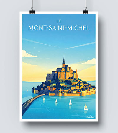 Affiche vintage vacances en Normandie - Plage et évasion rétro – Posters de nos régions