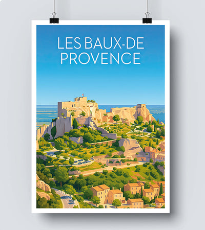 Affiche Baux de Provence
