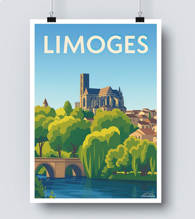 Affiche Vintage Limoges