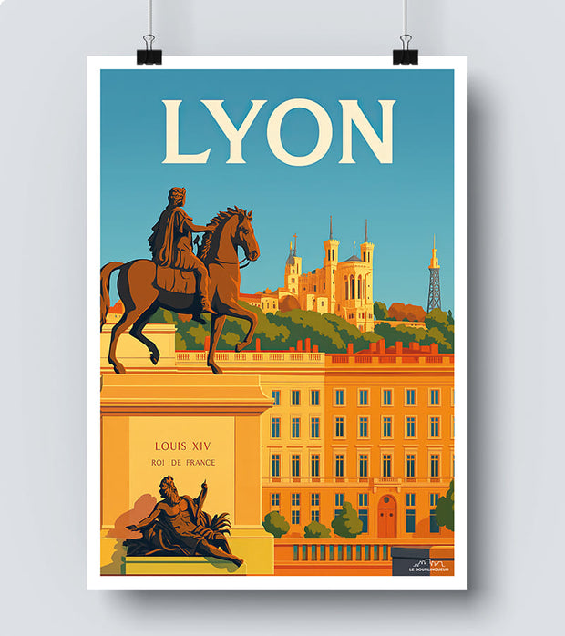 Affiche Centre ville Lyon