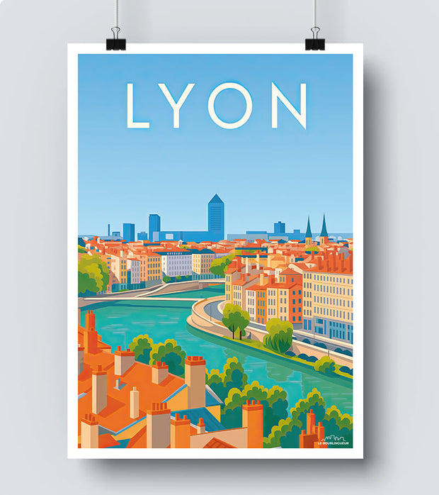 Affiche Panorama de Lyon