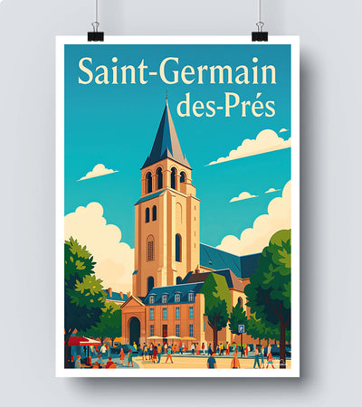 Affiche Saint Germain des Prés