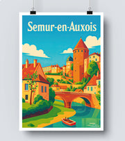Affiche Semur en Auxois