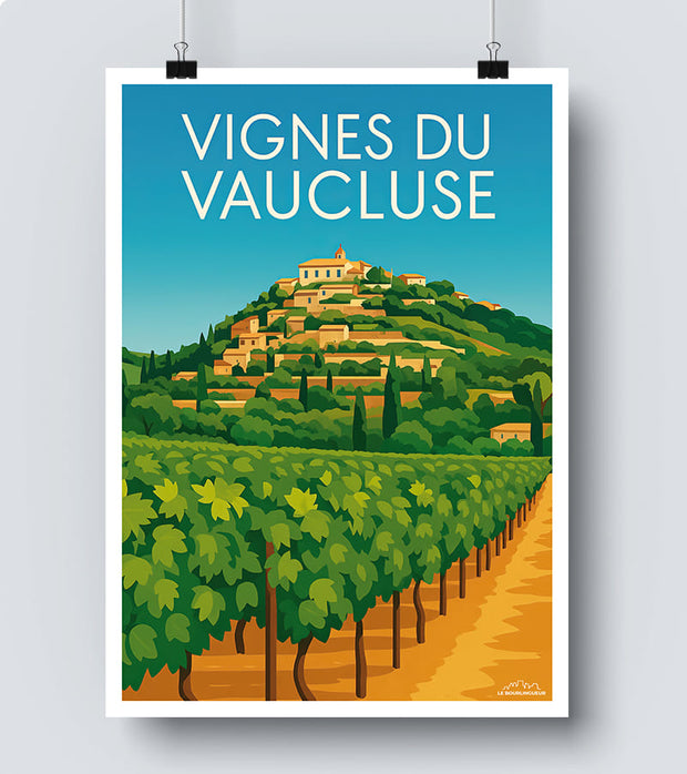 Affiche Vignes du Vaucluse