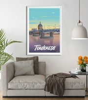 Affiche vintage Pont toulouse