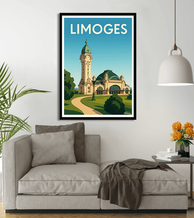 poster Gare de Limoges Benedictins