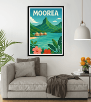 Affiche vintage Moorea