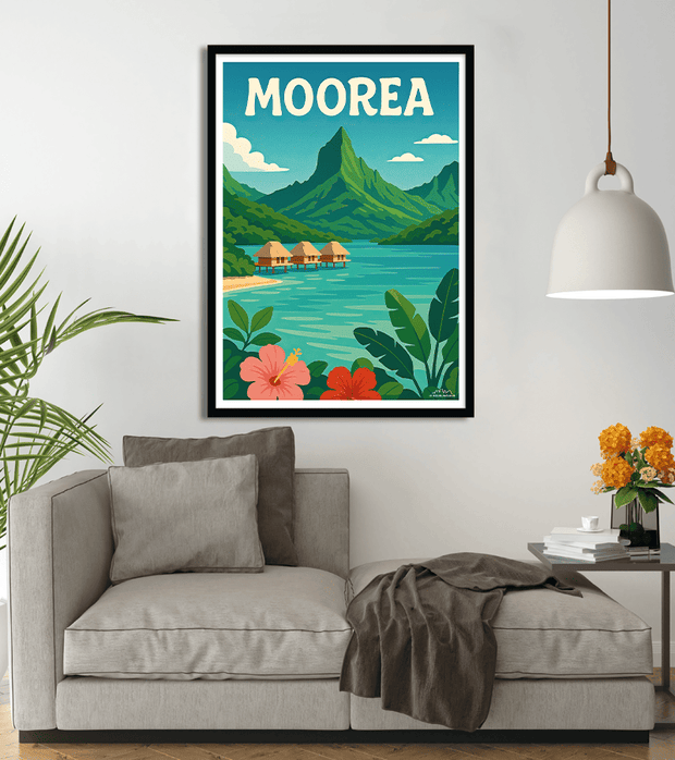 Affiche vintage Moorea