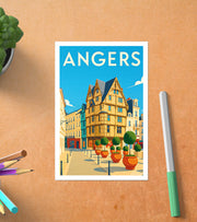 Carte postale Centre ville d Angers