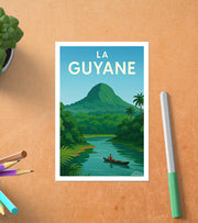 Carte Postale vintage Guyane