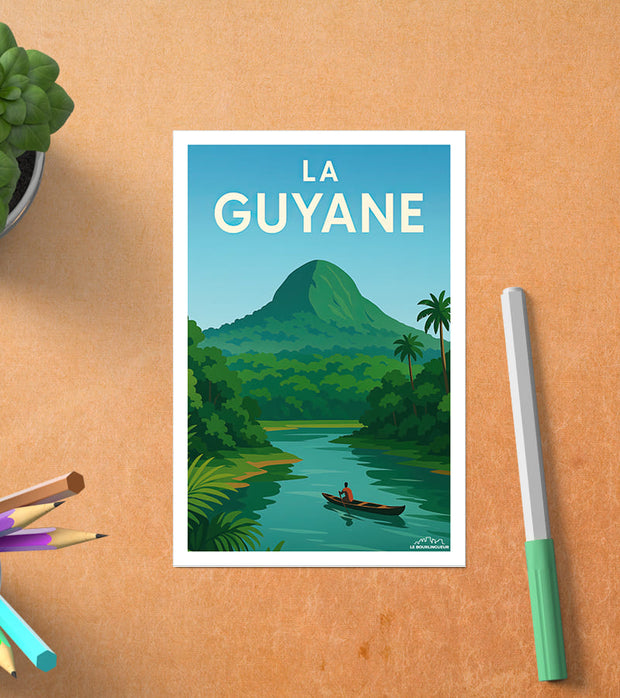 Carte Postale vintage Guyane