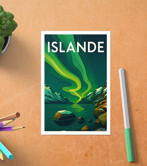 Carte Postale Vintage Islande