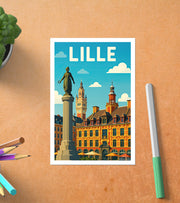 Carte Postale Ville de Lille