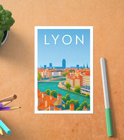 Carte postale Panorama Lyon