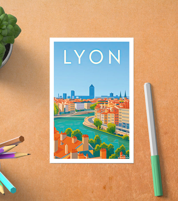 Carte postale Panorama Lyon