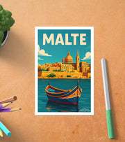 Carte Postale vintage Malte