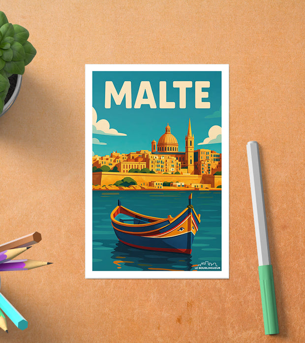 Carte Postale vintage Malte