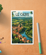 Carte postale Le Gers