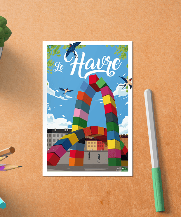 Carte postale Centre ville Le Havre