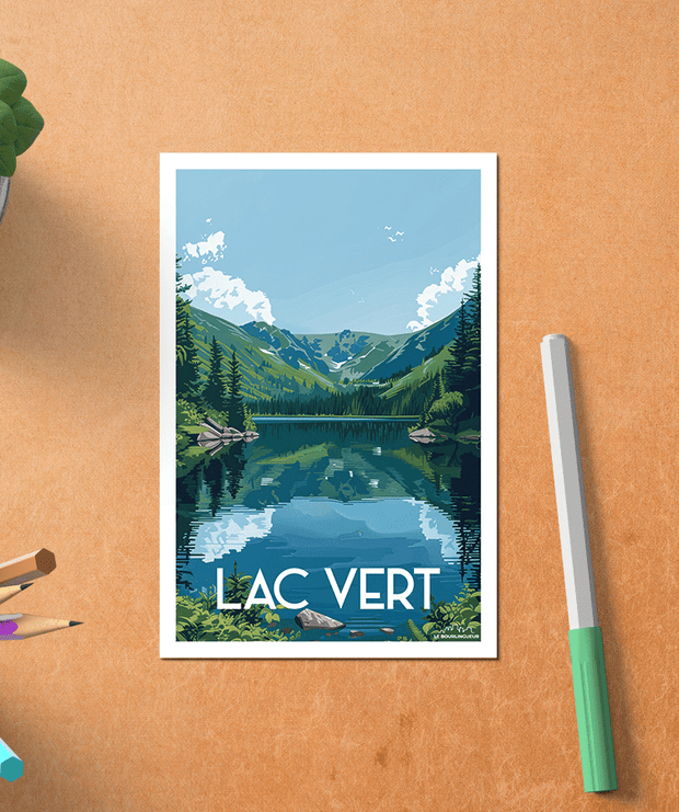 Carte postale Lac Vert