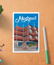 Carte postale Vintage Montreuil