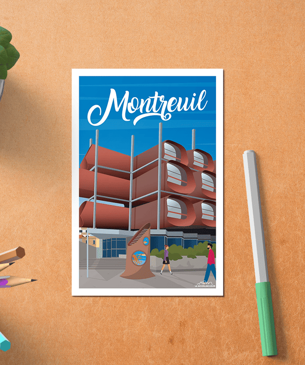 Carte postale Vintage Montreuil