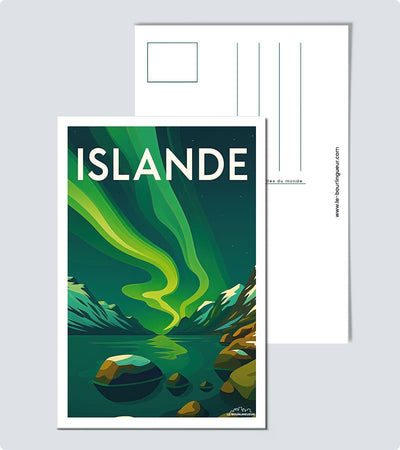 Carte Postale Vintage Islande