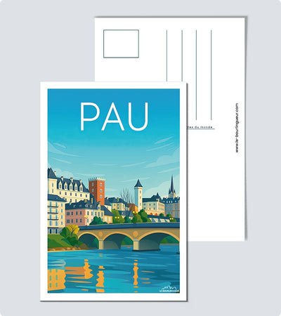 Carte Postale Vintage Pau