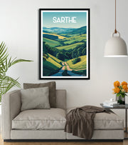 poster Vintage Sarthe
