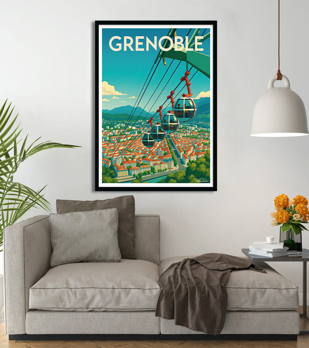 poster  Grenoble - La Bastille