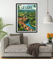 Affiche Le Gers vintage