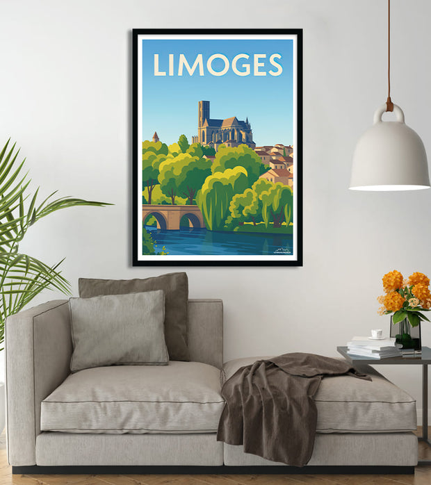 poster Vintage Limoges