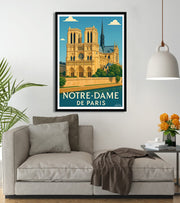 poster vintage Notre Dame de Paris