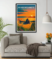 poster Plage des Amiets