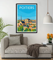 poster vintage Poitiers