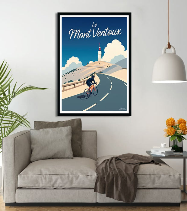 poster Le Mont Ventoux à Vélo