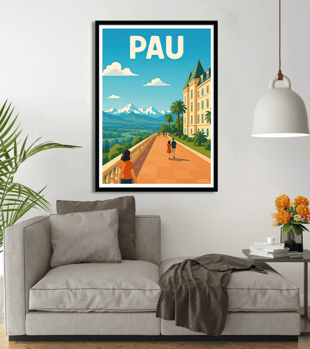 poster Boulevard des Pyrénées à Pau