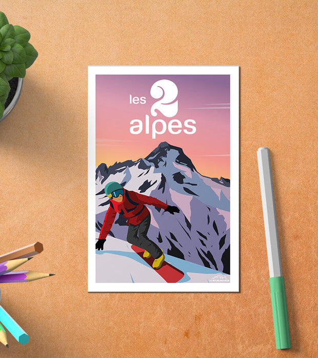 Carte Postale Les 2 Alpes Postale