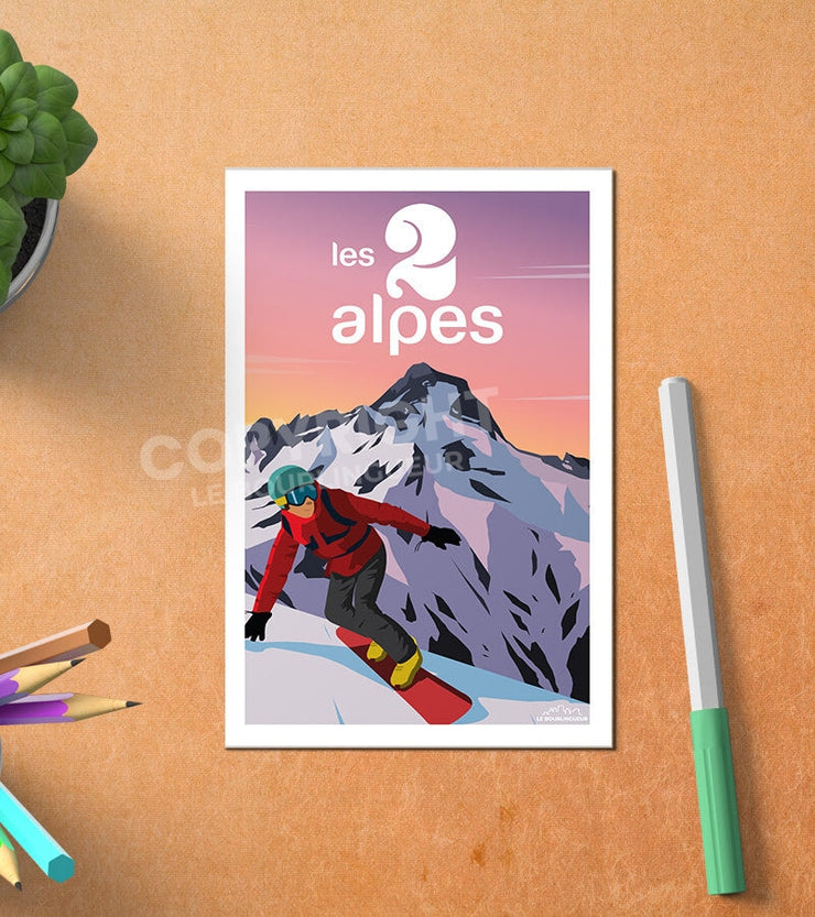 Carte Postale Les 2 Alpes Postale