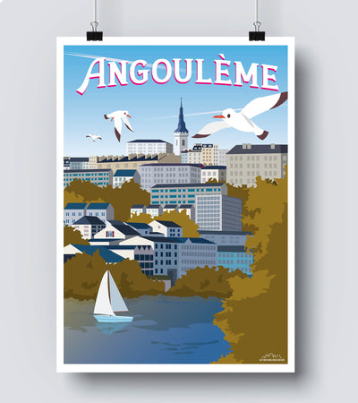 Affiche vintage angouleme