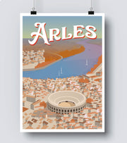 Affiche Arles bouche du Rhone