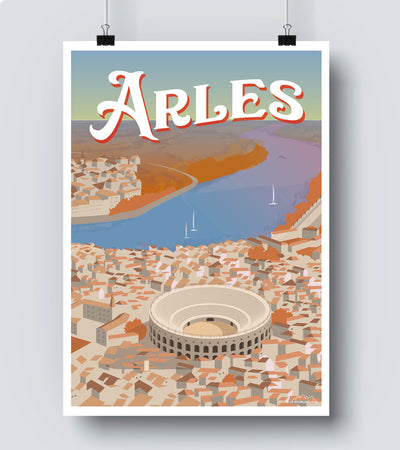 Affiche Arles bouche du Rhone