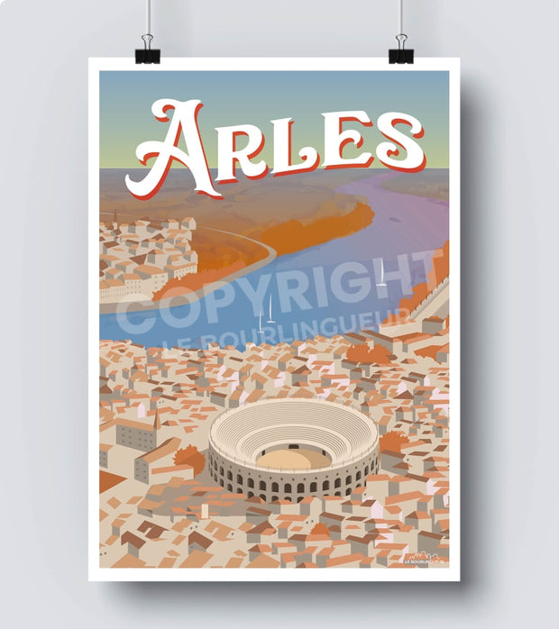 Affiche Arles bouche du Rhone