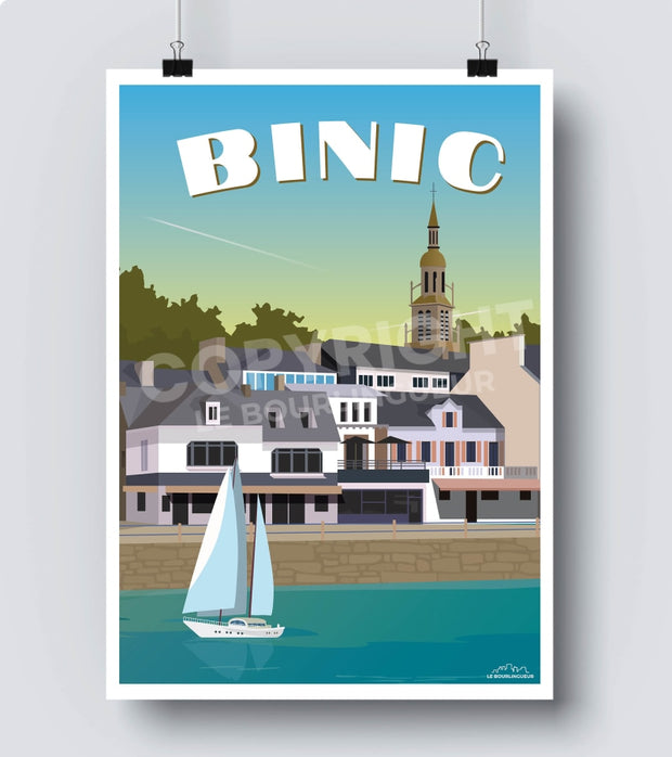 Affiche breton Binic