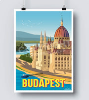 Poster vintage budapest